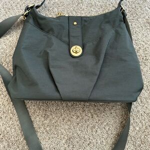 Baggallini Charcoal Shoulder Bag with Gold Details